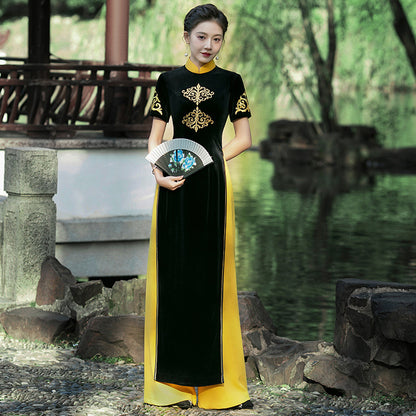 Velvet Cheongsam