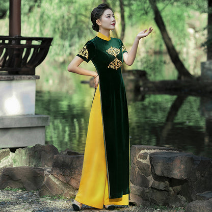 Velvet Cheongsam