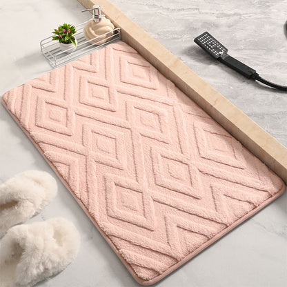 Velvet Diamond Jacquard Door Mat