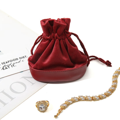Velvet drawstring bag