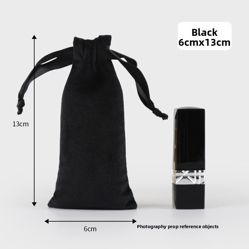 Velvet drawstring pocket