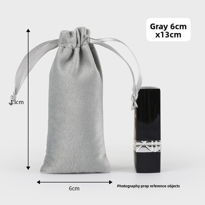 Velvet drawstring pocket
