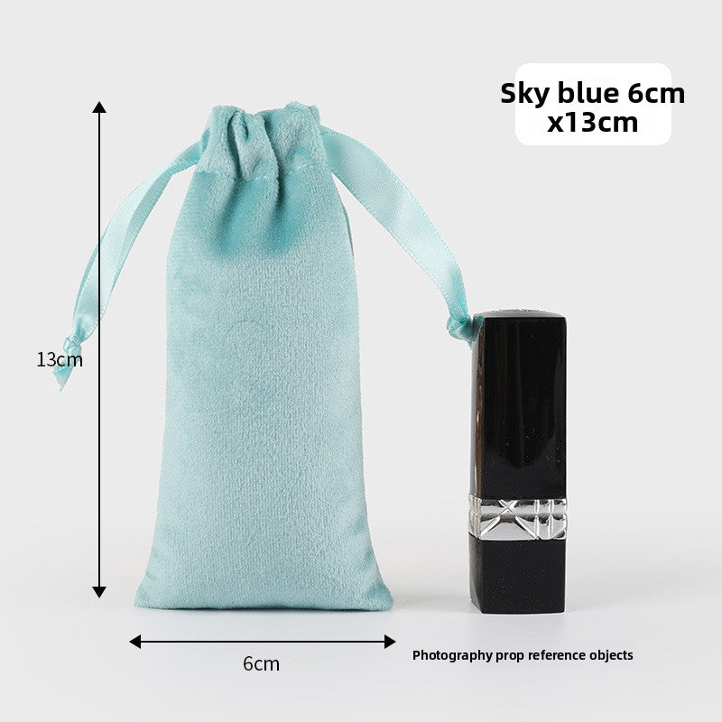 Velvet drawstring pocket
