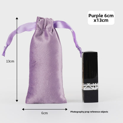 Velvet drawstring pocket