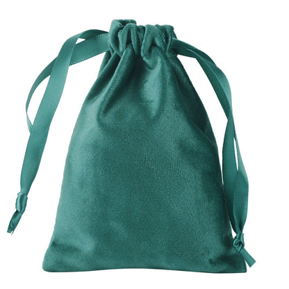 Velvet drawstring pocket