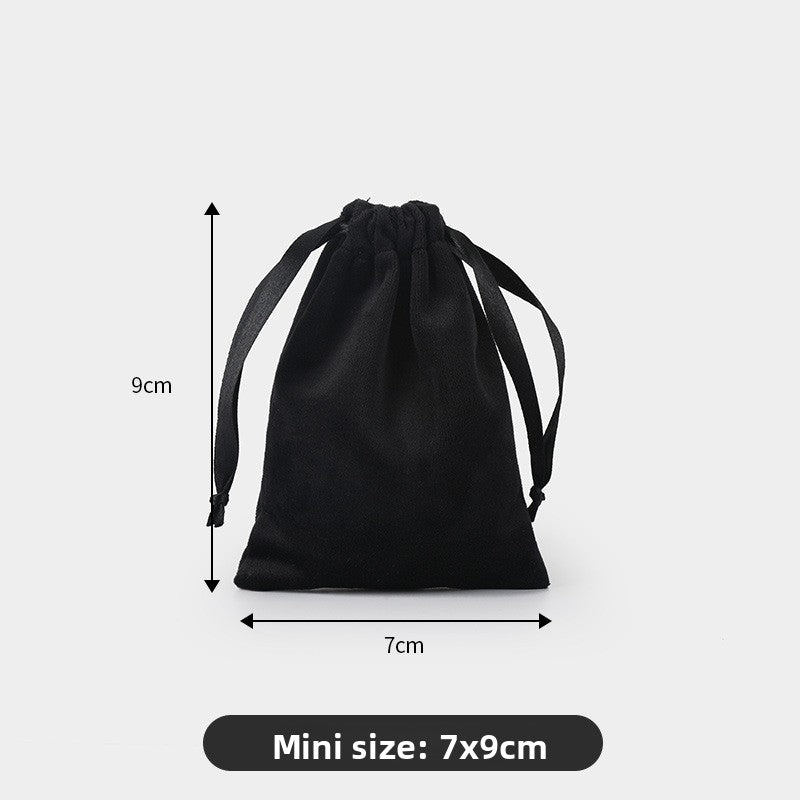 Velvet drawstring pocket