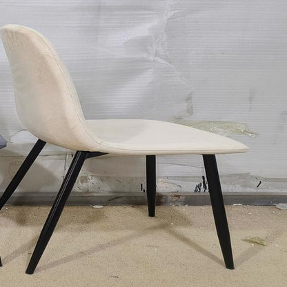 Velvet fabric upholstered seats