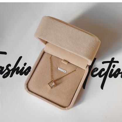 Velvet jewelry box necklace box