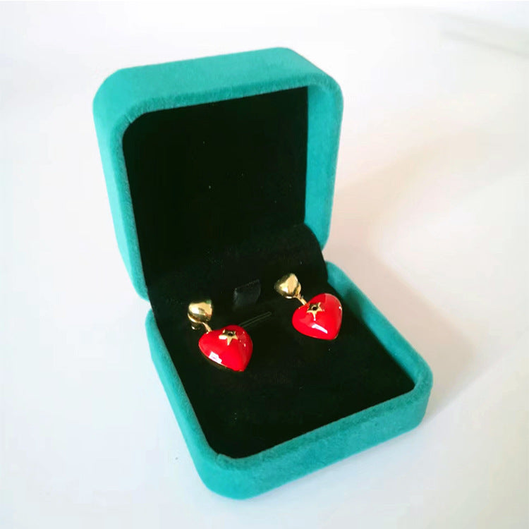 Velvet jewelry box necklace box