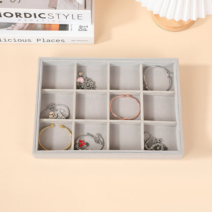 Velvet Jewelry Box with Large Capacity