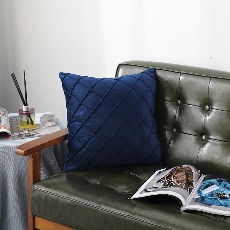 Velvet Plaid Pillowcase