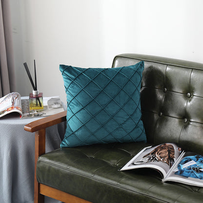 Velvet Plaid Pillowcase