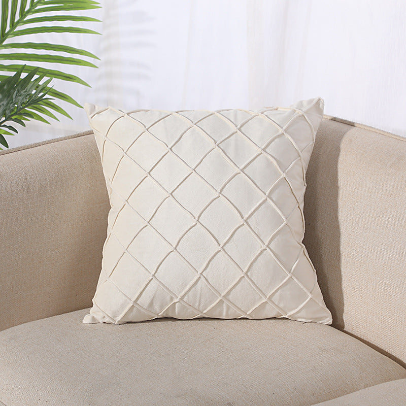 Velvet Plaid Pillowcase