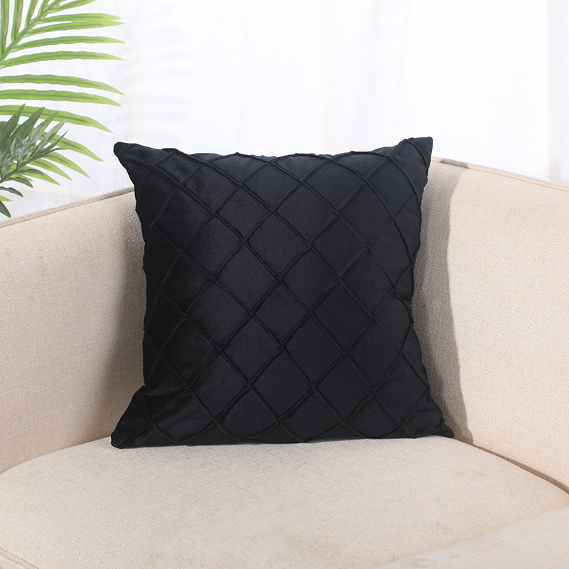 Velvet Plaid Pillowcase