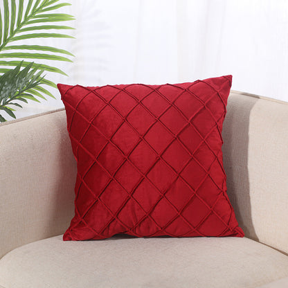 Velvet Plaid Pillowcase