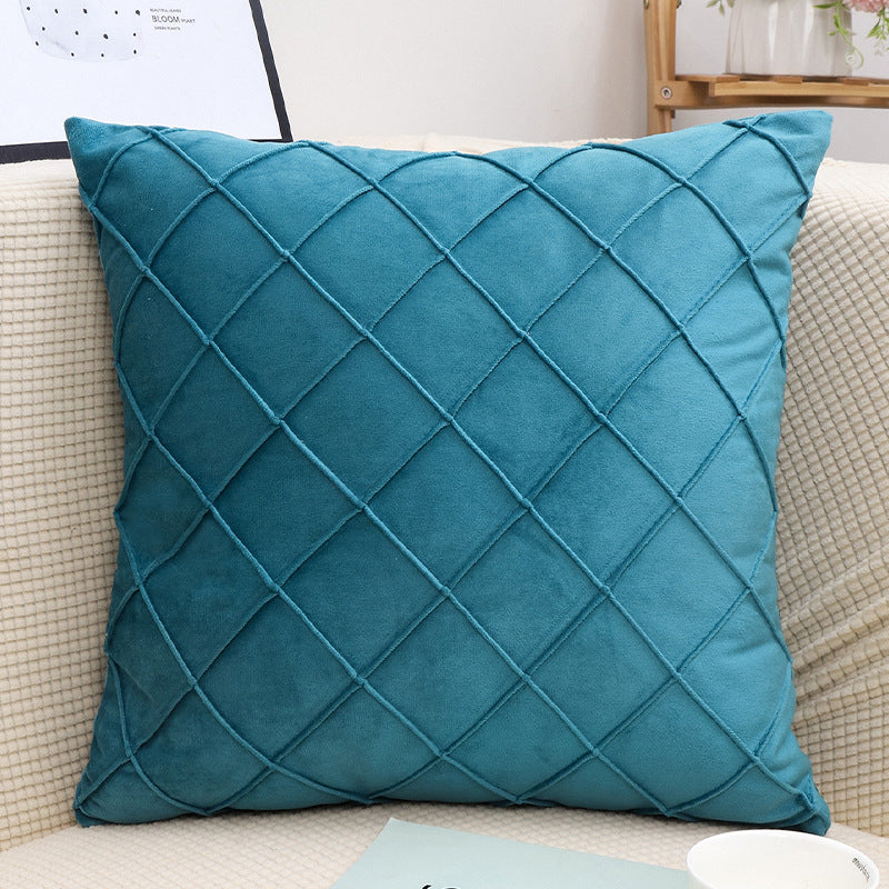 Velvet Plaid Pillowcase