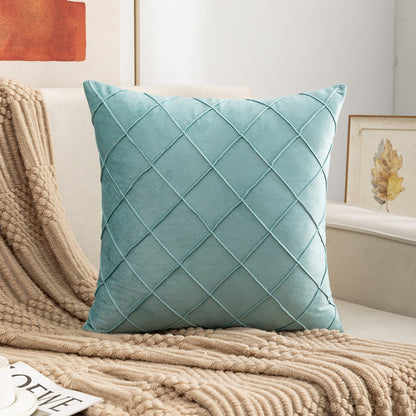 Velvet Plaid Pillowcase