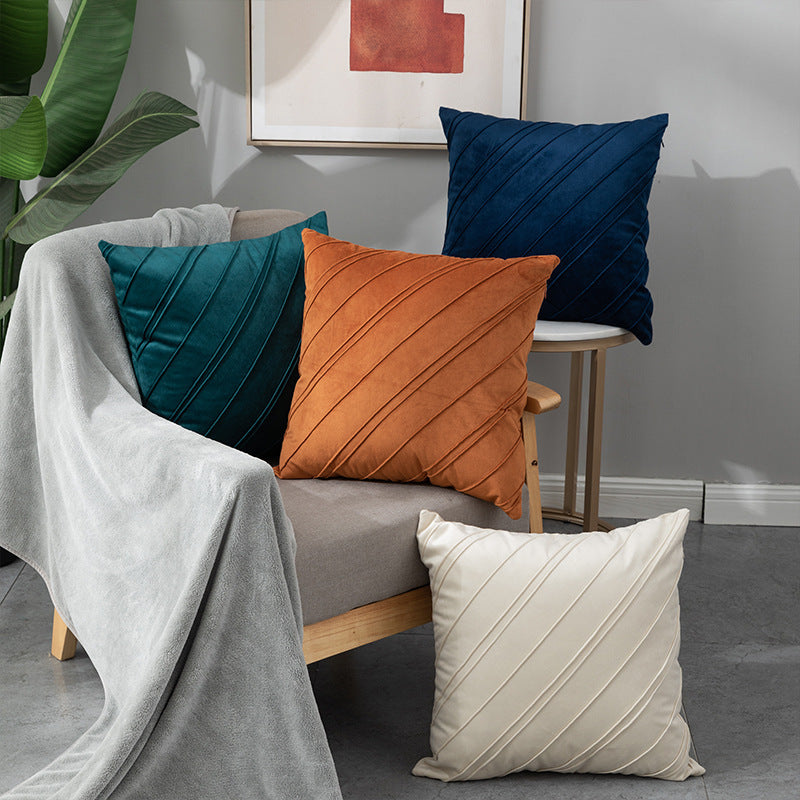 Velvet Plaid Pillowcase