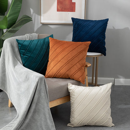 Velvet Plaid Pillowcase