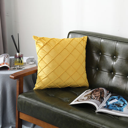 Velvet Plaid Pillowcase