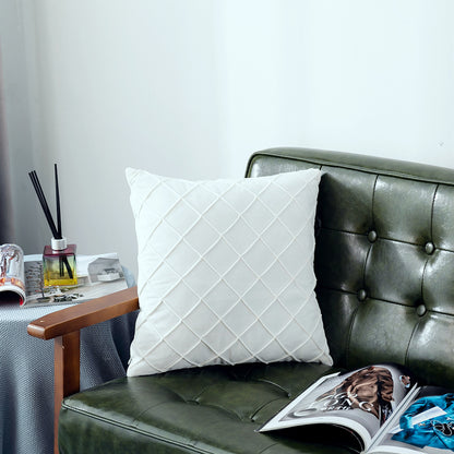 Velvet Plaid Pillowcase