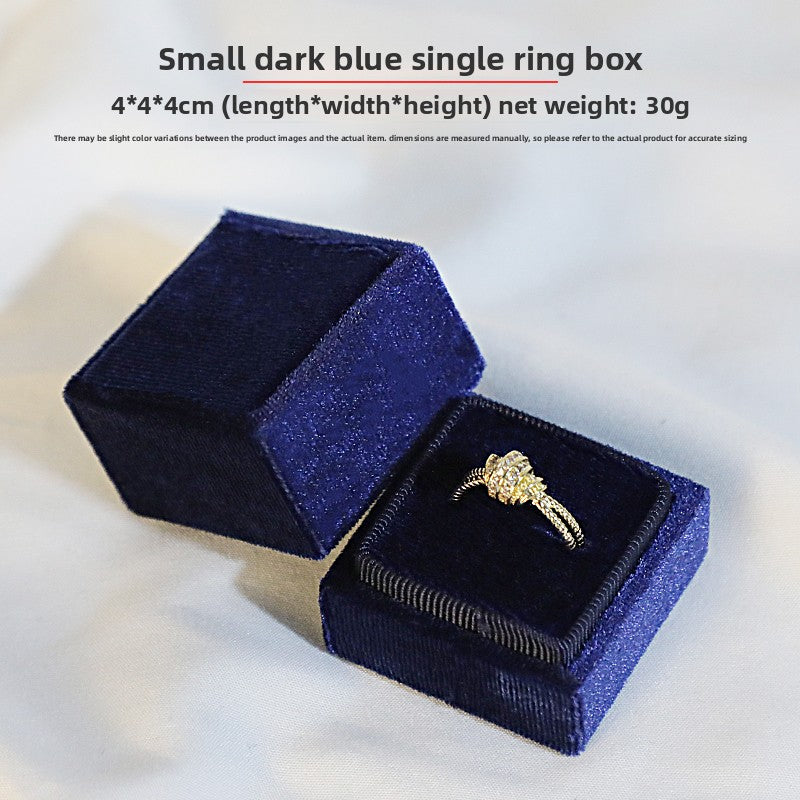 Velvet Ring Box, Wedding High-End Jewelry Packaging Box, Popular Jewelry Photography Prop, Velvet Corduroy Necklace Box