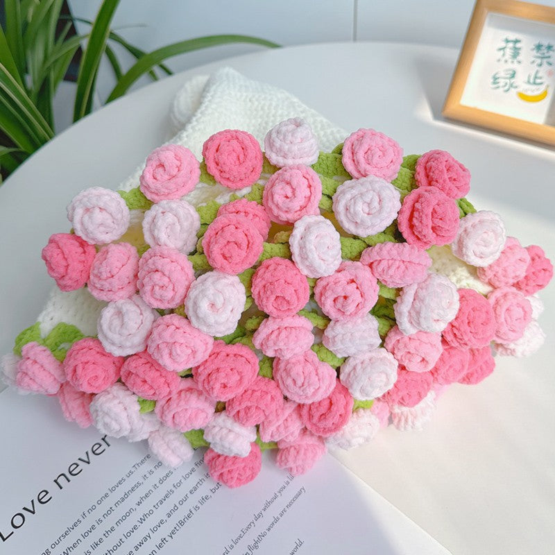 Velvet Rose Crochet Blanket DIY Kit