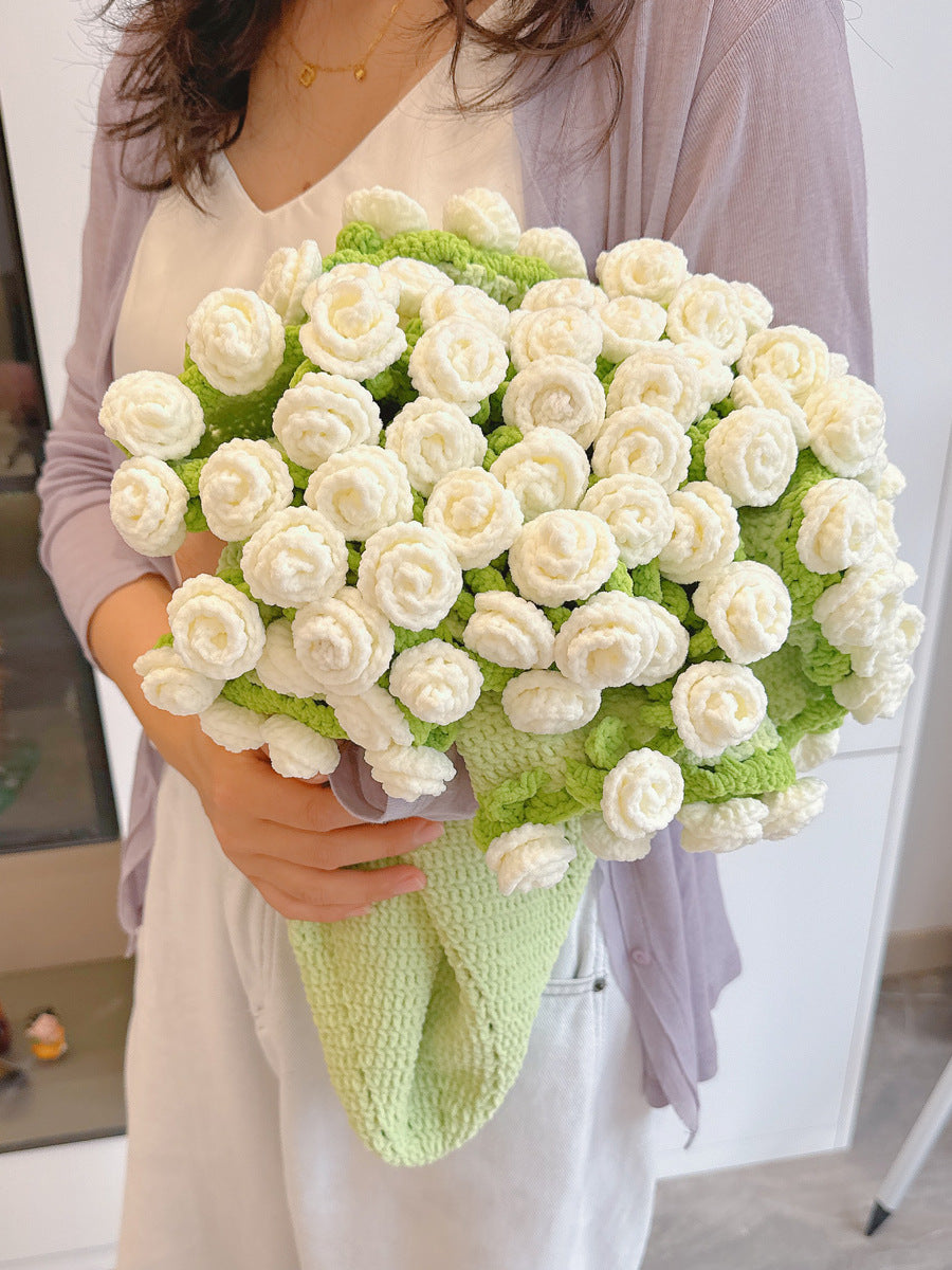Velvet Rose Crochet Blanket DIY Kit