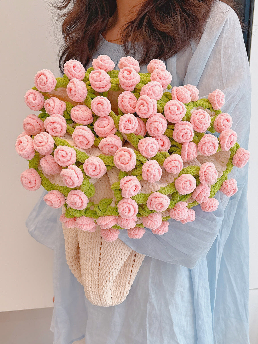Velvet Rose Crochet Blanket DIY Kit