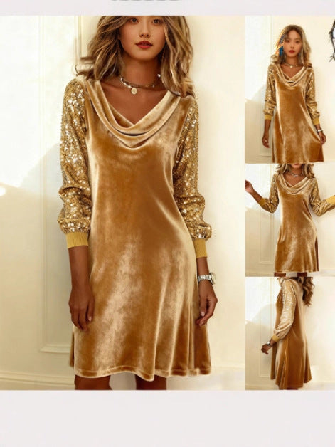 Velvet Sequin Dress