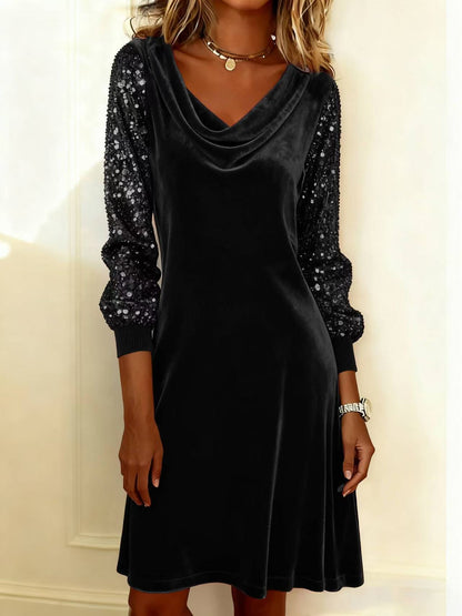 Velvet Sequin Dress