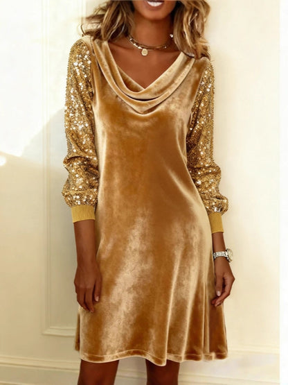 Velvet Sequin Dress