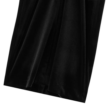 Velvet Sleeveless Maxi Dress
