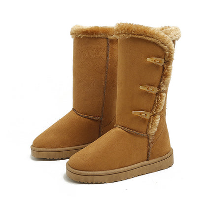 Velvet snow boots Women