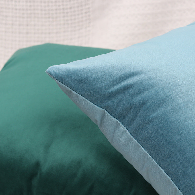 Velvet solid color pillow case