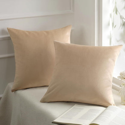 Velvet solid color pillow case