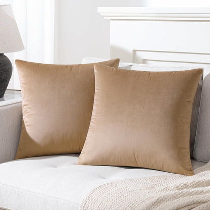 Velvet solid color pillow case