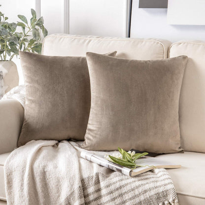 Velvet solid color pillow case