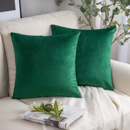 Velvet solid color pillow case