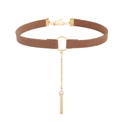 Velvet Tassel Choker Necklace