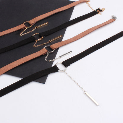 Velvet Tassel Choker Necklace