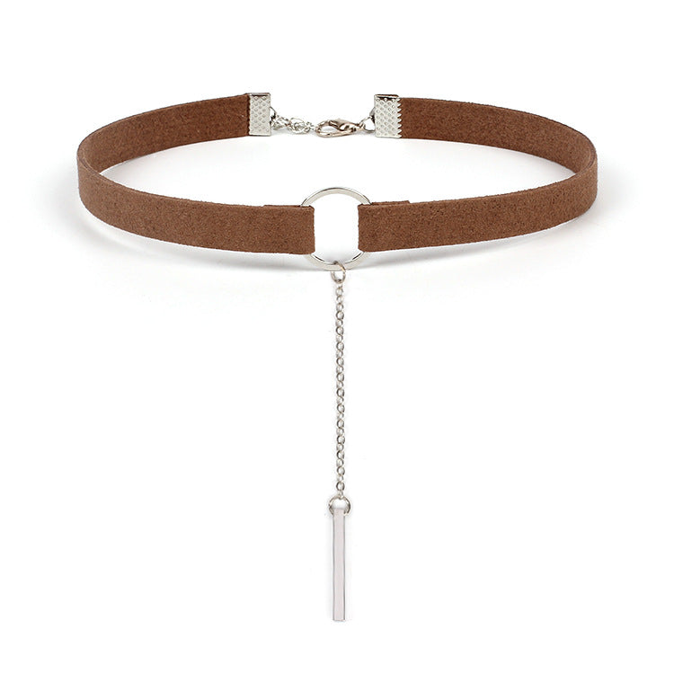 Velvet Tassel Choker Necklace