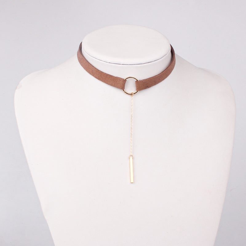 Velvet Tassel Choker Necklace