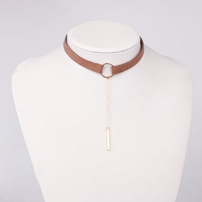 Velvet Tassel Choker Necklace