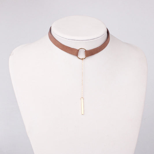 Velvet Tassel Choker Necklace