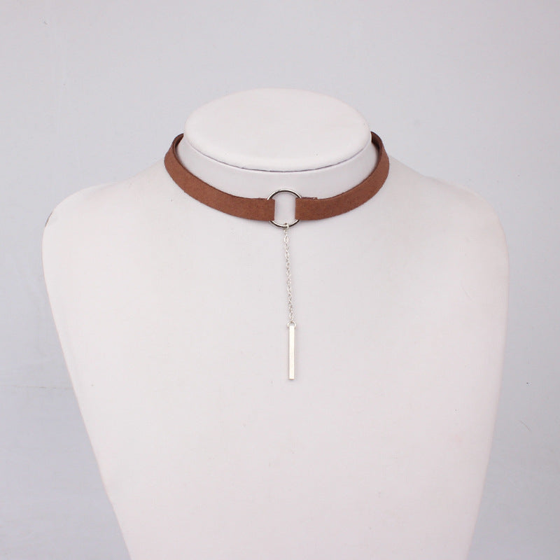 Velvet Tassel Choker Necklace