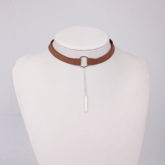 Velvet Tassel Choker Necklace