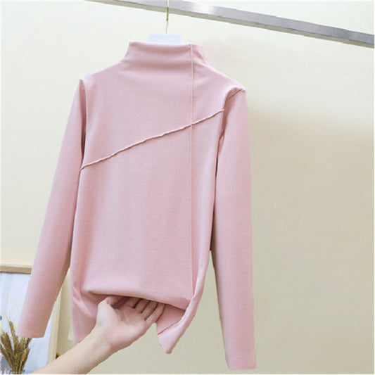 velvet turtleneck shirt