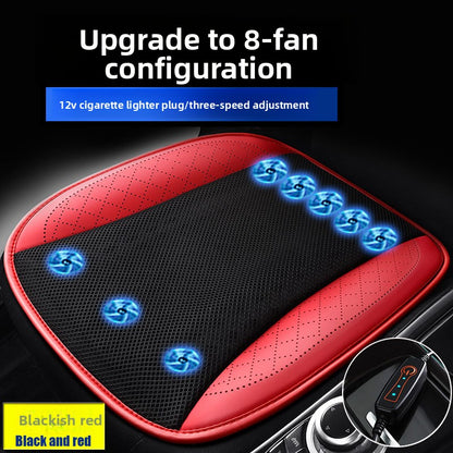 Ventilated Car Seat Cushion with Adjustable Fan