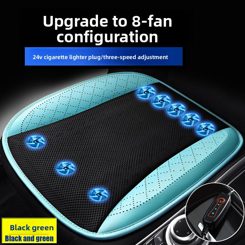 Ventilated Car Seat Cushion with Adjustable Fan